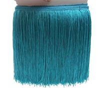 Bordure à Franges en Dentelle 20 cm de Large 5 mètres Multicolore(Sky Blue)