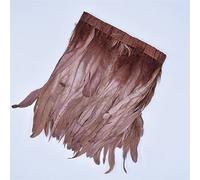 Bordure à franges en plumes, Garniture de queue coq en plumes faisan, jaune, 15-35CM, 2 mètres par Lot(20-25CM 8-10inch)