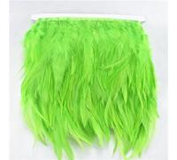 Bordure à franges en plumes, Garniture de ruban plumes coq faisan multicolore 10 mètres(Apple Gn)