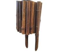 Bordure à planter, clôture de jardin flexible en bambou - 100 x 20 cm - Bois foncé - Linxor Bois foncé