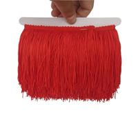 Bordure à Pompons 1yard/lot 10cm Polyester Tassel Fringe Lace Trimming Latin Dance Clothing Accessories DIY Curtain Decoration(Color 7)