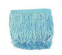 Bordure à Pompons Franges en polyester, 5/10 m, 20 cm, for vêtements, rideaux, robes latines, garnitures, rubans, sacs, accessoires de couture(Color18,20cm-5Meters)