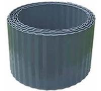 Bordure Acier ondulé - 600 x H 14 cm - Gris foncé