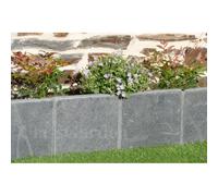 Bordure ardoise patinée 15 cm - pack 140 pièces - 21 mètres
