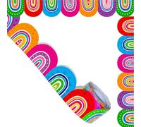 Bordure colorée de 10 m pour tableau d'affichage - Autocollant décoratif pour salle de classe - Joli avis