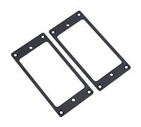 Bordure d' Humbucker Métal Cadre de Pick-up Cadre Anneaux de Montage Pièces de Rechange Pour Guitares Électriques 2Pcs (noir )