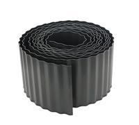 Bordure d'aménagement paysager, clôture de pelouse en métal ondulé de 10 m pour jardin, terrasse et allée avec design flexible pour allée de gravier, aire de jeux et piscine, acier résistant à la