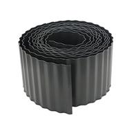 Bordure d'aménagement paysager - Métal Flexible ondulé | Garde-Corps de Jardin Haut - Allée de Patio extérieur Gravier Acier résistant aux intempéries Noir rouillé Installation Facile