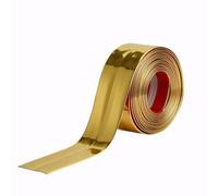 Bordure d'angle flexible de 6 m - Décollez et collez - Garniture d'angle intérieure et extérieure - Protection d'angle murale autocollante pour fenêtres, tables et coins (6 cm, or vif)