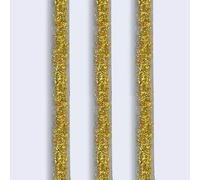 Bordure d'angle murale Bande de calfeutrage, Bande de bordure murale autocollante for moulure quart rond, 5 m, multicolore, plusieurs tailles(Colorful Gold,8mm/0.31inch)
