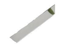 Bordure d'angle murale Bande de calfeutrage, Bande décorative plate en acier inoxydable 3,0 m, autocollante, multicolore, largeur 1 à 4 cm(Stainless Steel -B,3cm)