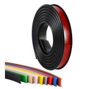 Bordure de Bordure Murale 16,4 Pieds Protecteur de Bord Flexible Protection de Bord Auto-adhésive Profilé en U/Profilé en C - Moulure, Facile à Installer (Noir, 18 mm)