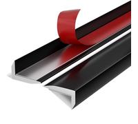 Bordure de Carrelage Autocollante 10pcs, Bordure de Carrelage Décorative en Aluminium, Bordure d'angle en Métal Brossé, Moulure Autocollante pour la Protection et la Décoration de la Maison