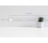 Bordure De Chambre D'Enfant Baby Smile Avec Effet Métallique - Blanc
