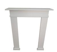 Bordure de cheminée blanche élégante, cheminée décorative, console de cheminée, fabriquée à la main