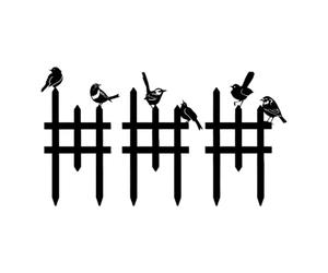 Bordure de clôture de jardin - Bordure de piquet de sol en forme d'oiseau 3 pièces, clôture de piquet de pelouse de 500 g pour jardin extérieur, cour, terrasse, porche, patio, balcon, paysage