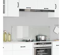 Bordure De Cuisine Vidaxl Transparente 120x40x0,6 Cm En Verre Trempé