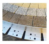 Bordure de gazon aluminiumminium ultra résistante 64x100 cm pour parterres