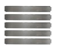 Bordure de gazon en métal galvanisé (5m 10m 15m 20m 25m 30m 35m 40m 45m 50m 100x14 cm ou 100x18 cm) Länge 10m - Höhe 18cm Silber