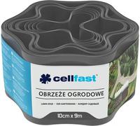 Bordure de gazon Ondulée Clôture de jardin Bordure de tonte Jardin Palissade Barrière anti-racines Plastique Graphite 10cm x 9m
