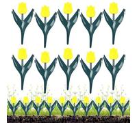 Bordure de Jardin 10 Pièces Décoratives en Forme De Artificielle | Bordure Paysagère Pour Massifs Extérieur Rétention De Terre Cour Paillis Patio Gazon Piscine