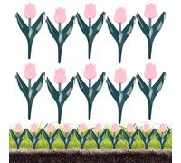 Bordure de Jardin 10 Pièces Décoratives en Forme Florale | Bordure Pour Jardin Pour Massifs Extérieur Rétention De Terre Cour Paillis Patio Gazon Piscine