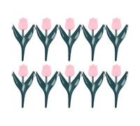 Bordure de Jardin 10 Pièces Décoratives en Forme Florale | Bordure Pour Jardin Pour Massifs Extérieur Rétention De Terre Cour Paillis Patio Gazon Piscine