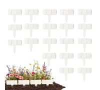 Bordure de jardin - 20 pièces flexibles résistantes aux intempéries - Bordure de cour d'extérieur pour l'aménagement paysager - Convient pour les trottoirs, les chemins, les cours, les maisons
