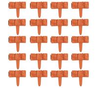 Bordure de jardin - 20 pièces - Résistantes aux intempéries - Pour l'aménagement paysager - Pour extérieur, pelouse, terrasse, terrasse en bois, parterre de fleurs, chemin de jardin