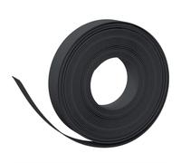 Bordure de jardin 5 pièces 10 m 10 cm Polyéthylène Noir | Flexible pliable, pour parterres de fleurs, pelouse, chemins, étangs, installation facile sans outils