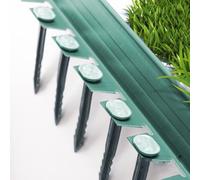 Bordure de Jardin à dérouler - 25m Flexible (Vert)