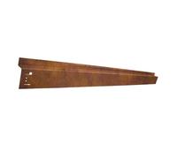 Bordure De Jardin Avec Passage De Roue - Ich-Zapfe.De - 70 X 9,5 Cm - Acier Corten - Brun Multicolore