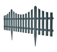 Bordure de Jardin, Bordure de Pelouse Gazon Parterre Bordurette Clôture de Jardin 17 pcs 10 m Vert