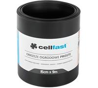 Cellfast Bordure de jardin droite 15 cm x 9 m Noir