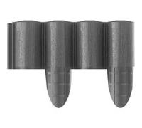 Bordure de jardin de 2,4 m Cellfast Eco 4 Gris Palissade Plastique Avec structure en bois Résistant au gel Durable, résistant aux intempéries Gris G