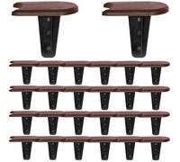 Bordure De Jardin Délimitation Pelouse 3,8 M 32 Pièces - Brun