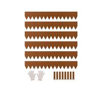 VEVOR Bordure de jardin en acier 1016×152,4 mm – Lot de 6, résistante aux intempéries