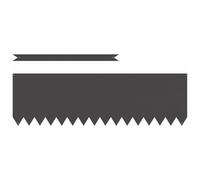 Bordure de Jardin en Acier, Bordure de Pelouse Gazon Parterre Métal Barrière Clôture de Jardin 10 pcs Noir 100 x 0.05 x 20 cm