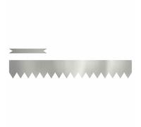 Bordure de Jardin en Acier, Bordure de Pelouse Gazon Parterre Métal Barrière Clôture de Jardin 10 pcs Argent 100 x 0.05 x 20 cm