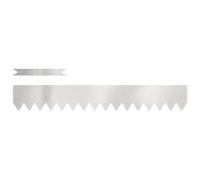 Bordure de Jardin en Acier, Bordure de Pelouse Gazon Parterre Métal Barrière Clôture de Jardin 20 pcs Argent 100 x 0.05 x 20 cm