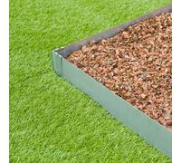 Bordure de jardin en acier galvanisé - Effet gris mat