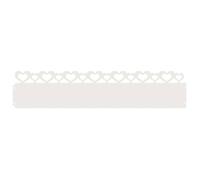 Bordure de jardin en acier - vidaXL - Blanc - 103x0,05x22 cm - Lot de 20 pièces - Durable - Utilisation en extérieur