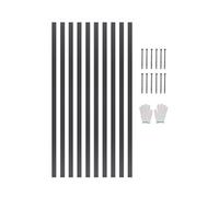 VEVOR Bordure de Jardin en Alliage d'Aluminium, Lot de 10, Bordures Paysagères Pliables en Métal, 1524x43 mm, Résistante à la Rouille, Installation Simple, pour Séparateur de Chemin de Cour, Pelouse