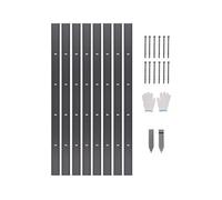 VEVOR Bordure de Jardin en Alliage d'Aluminium, Lot de 8, Bordures Paysagères Pliables en Métal, 1830 x 101 mm, Résistante à la Rouille, Installation Simple, pour Séparateur de Chemin de Cour, Pelouse