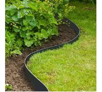 Bordure de jardin en PE noir - Nature - Bordure de jardin - 7,5cm x 10m - Épaisseur 3mm