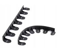 Bordure de jardin en plastique, palissade pour pelouse, 4,8 m + 24 piquets
