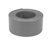 Bordure De Jardin Flexible Lisse Gris Anthracite Hauteur 15cm x Longueur 10 Mètres en PE et Anti UV (ép. 3mm) - D-Work