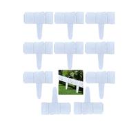 Bordure de Jardin Flexible Plastique Blanc 10 Pièces Matériau PP sans Creuser Clôture Décorative pour Pelouse Massif de Fleurs Allée Extérieur avec Piquets