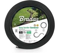 Bordure de jardin graphite foncé EASY BORDER longueur 10 M hauteur 38 mm