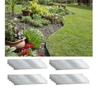 Bordure De Jardin Green Universe - Ich-Zapfe.De - Hauteur: 10 Cm, Longueur: 15 M - Gris - Métal - Vert Multicolore